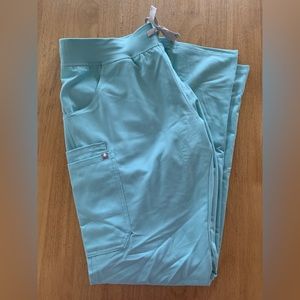 Light blue FIGS cargo scrub pants. Size large tall. Never worn.